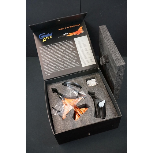 1003 - Four boxed 1/72 Gemini Aces diecast model planes to include GANAF5002 RNLAF F-16 Demo Team, GAUSA700... 