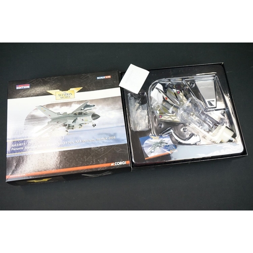 1014 - Four boxed 1/72 Corgi Aviation Archive diecast model planes to include AA38601 BAC TSR-2, XR219 the ... 