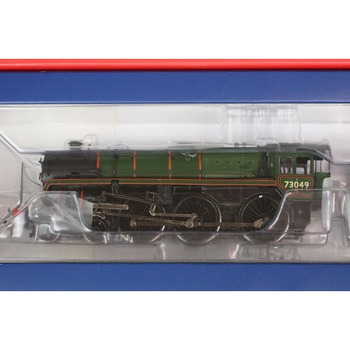 113 - Three boxed Bachmann OO gauge locomotives to include 32508 Standard Class 5MT 73049 BR green late cr... 