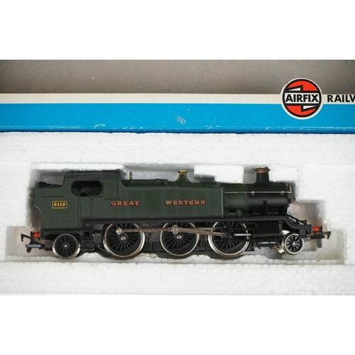 115 - Three boxed OO gauge locomotives to include 2 x Hornby (R324 Lady Godiva BR Black Livery & R759 GWR ... 