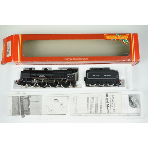 115 - Three boxed OO gauge locomotives to include 2 x Hornby (R324 Lady Godiva BR Black Livery & R759 GWR ... 