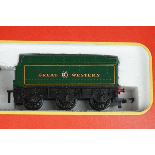 115 - Three boxed OO gauge locomotives to include 2 x Hornby (R324 Lady Godiva BR Black Livery & R759 GWR ... 