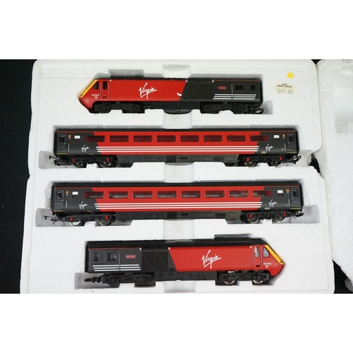 118 - Boxed Hornby R1023 Virgin Trains 125 electric set containing locomotive and rolling stock, no additi... 