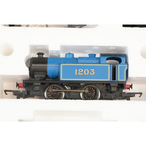 119 - Boxed Hornby OO gauge R1016 Caledonian Local electric train set, complete, plus 2 x boxed Hornby Die... 