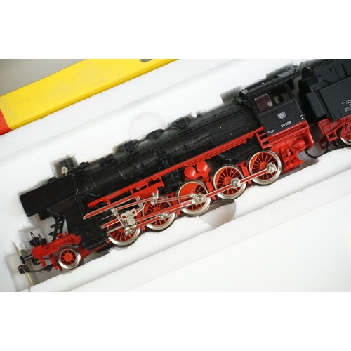 121 - Two boxed HO / OO gauge locomotives to include Fleischmann 4175 2-10-0 with tender and Triang Hornby... 