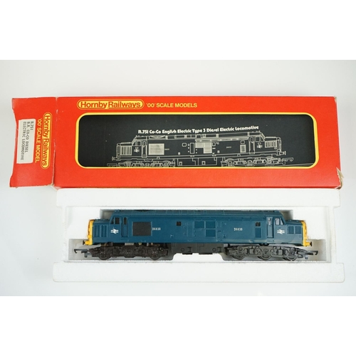 123 - Three boxed Hornby OO gauge locomotives to include R751 BR Co Co Diesel Electric, R758 BR Loco Hymek... 