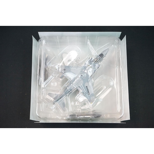 1022 - Ten boxed 1/72 HM Hobby Master Air Power Series  diecast model planes to include 5 x AV-8B Harrier I... 