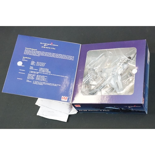 1022 - Ten boxed 1/72 HM Hobby Master Air Power Series  diecast model planes to include 5 x AV-8B Harrier I... 