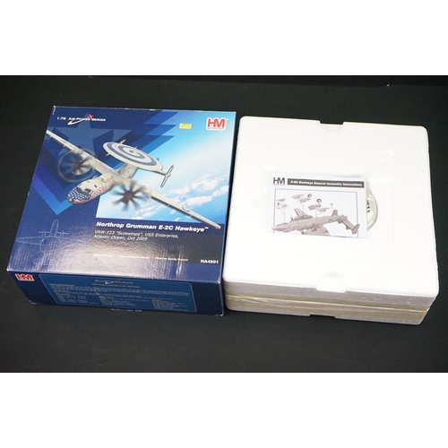 1025 - Six boxed 1/72 HM Hobby Master Air Power Series diecast model planes to include HA5201, HA3004, HA48... 