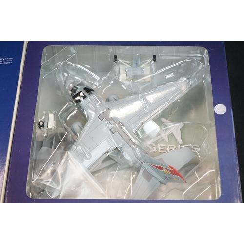 1029 - Seven boxed 1/72 HM Hobby Master Air Power Series diecast model planes HA5002, HA1610, HA3701, to in... 