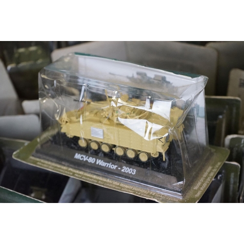 1052 - Collection of around 66 cased Amer Military Vehicles diecast models plus a quantity of associated ma... 