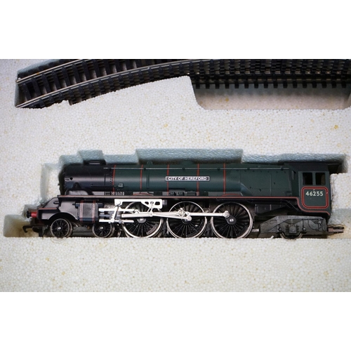 164 - Two boxed Hornby OO gauge electric train sets to include R1004 The Duchess and R1011 Virgin Trains 1... 