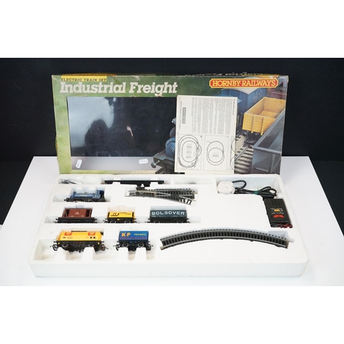 165 - Two boxed Hornby OO gauge train sets to include R1151 Caledonian Belle and R672 Industrial Freight, ... 