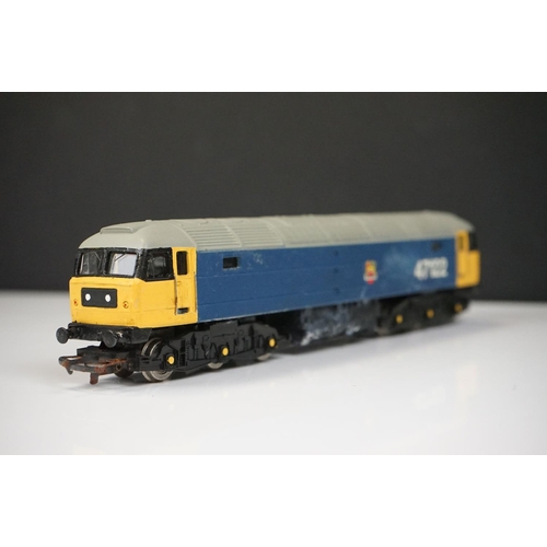 168 - Nine OO gauge locomotives and cars to include 6 x Hornby InterCity 125 examples, a Lima W51342, Main... 