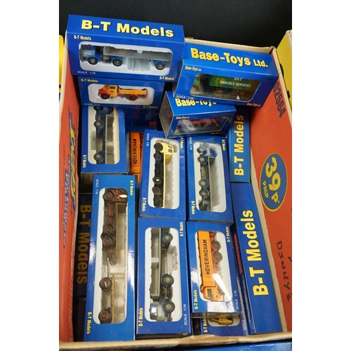 1058 - Around 120 boxed & carded 1:76 B-T Models Base Toys Ltd diecast models (diecast ex, boxes gd overall... 