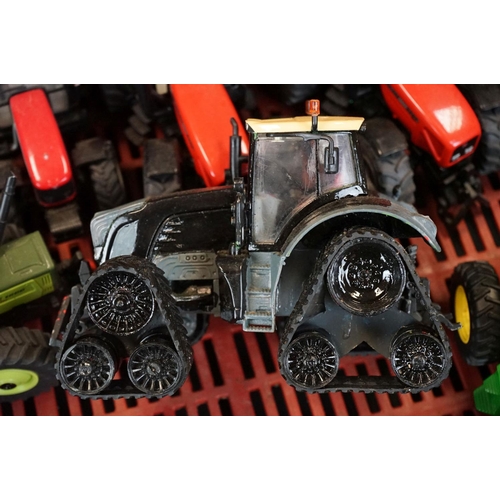 1062 - 20 Diecast model tractors mainly featuring Siku examples, plus Universal Hobbies etc