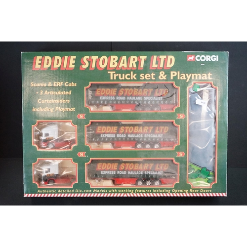 1068 - Three boxed Eddie Stobart models to include 1/18 Impact International Radio Controlled Scania Truck,... 