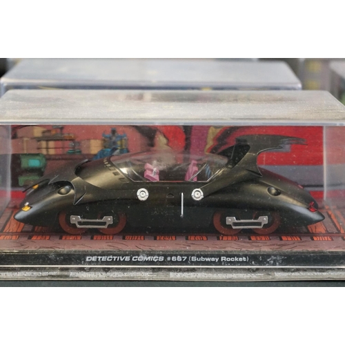 1073 - 30 Boxed/cased Batman Automobilia Collection diecast models by Eaglemoss, vg