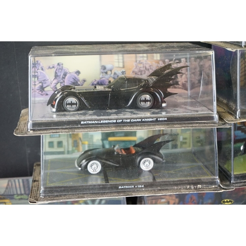 1074 - 23 Boxed/cased Batman Automobilia Collection diecast models by Eaglemoss, vg