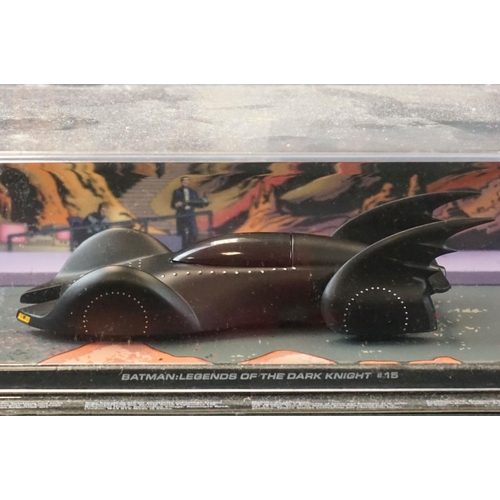 1074 - 23 Boxed/cased Batman Automobilia Collection diecast models by Eaglemoss, vg