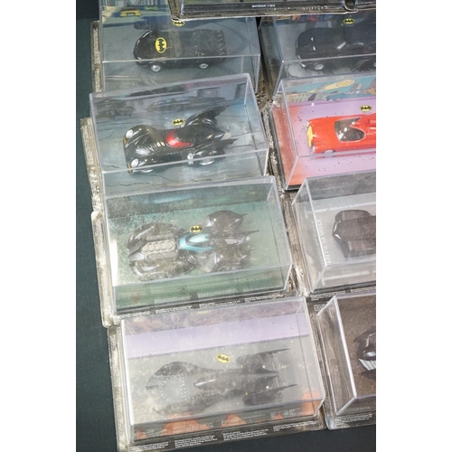 1074 - 23 Boxed/cased Batman Automobilia Collection diecast models by Eaglemoss, vg