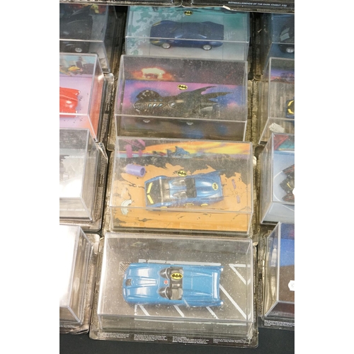 1074 - 23 Boxed/cased Batman Automobilia Collection diecast models by Eaglemoss, vg