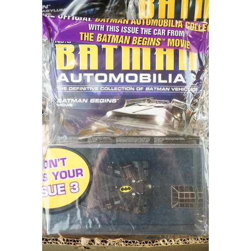 1079 - 11 Unopened boxed / cased Batman Automobilia Collection diecast models by Eaglemoss, attached to ori... 