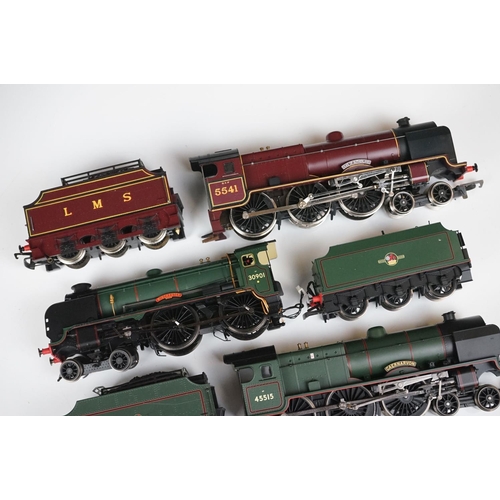 131 - Nine Hornby OO gauge locomotives to include Winchester, Duke of Sutherland, County of Cornwall, Llan... 