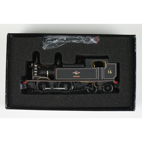 136 - Boxed Kernow Model Rail Centre K2102 Adams O2 Tank BR Black Late Crest 16 Ventor locomotive plus a b... 