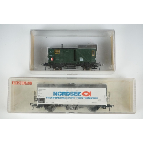 140 - 10 boxed / cased HO gauge items of rolling stock to include 7 x Fleischmann (5480, 5343, 5285, 5355,... 