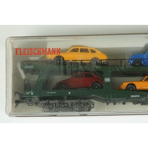 140 - 10 boxed / cased HO gauge items of rolling stock to include 7 x Fleischmann (5480, 5343, 5285, 5355,... 