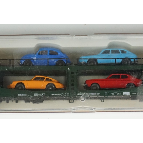 140 - 10 boxed / cased HO gauge items of rolling stock to include 7 x Fleischmann (5480, 5343, 5285, 5355,... 