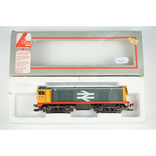 145 - Five boxed Lima OO gauge locomotives to include Railfreight 20215, 20088, Eastleigh 33008, ARC Villa... 