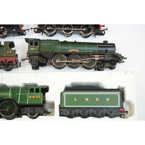 151 - 14 OO gauge locomotives to include Hornby Flying Scotsman in polystyrene packaging, Hornby Leviathan... 