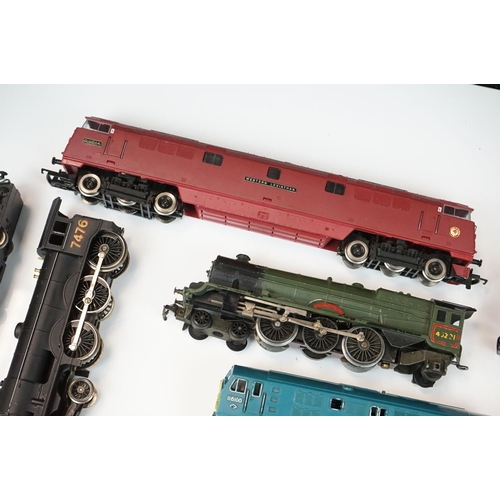 151 - 14 OO gauge locomotives to include Hornby Flying Scotsman in polystyrene packaging, Hornby Leviathan... 