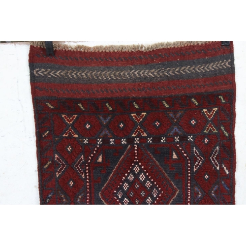 594 - Woolen Hand Knotted Meshwani Runner Rug, 242cm x 61cm