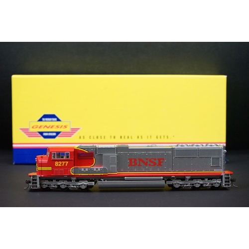 188 - Two boxed Genesis HO gauge locomotives to include G6146 SD751 BNSF #8277 and G6125 SD70M Southern Pa... 