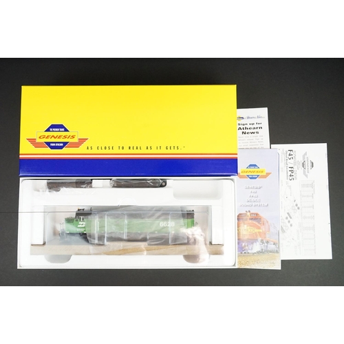 190 - Boxed Genesis HO gauge G67619 Burlington Northern F45 6643 locomotive with sound, in outer trade box