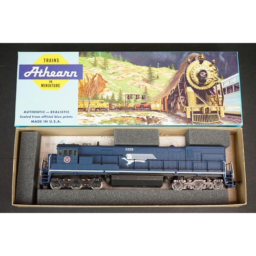 232 - Five boxed Athearn HO gauge locomotives to include s4761 Cotton Belt 9664, 3466 3466 U30C PWR MOPAC,... 