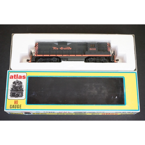 233 - Four boxed HO gauge locomotives to include 2 x Atlas (8209 Rio Grande Road #5112 & 8208 Rio Grande R... 