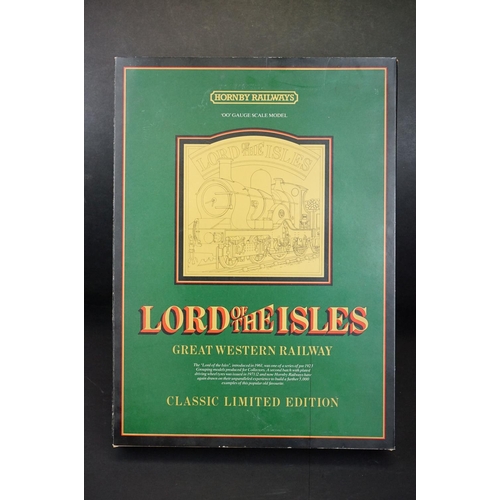 278 - Boxed Hornby OO gauge R795 Lord of The Isles locomotive & coach set, complete