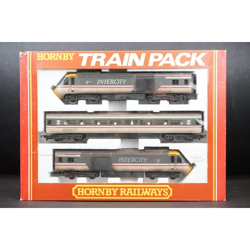 279 - Boxed Hornby OO gauge R397 BR Inter City 125 High Speed Train Pack plus 2 x boxed Hornby OO gauge lo... 