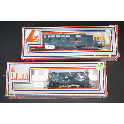 280 - Five boxed Lima OO gauge locomotives to include Earl Mountbatten of Burma, Windsor Castle, BR 09026,... 