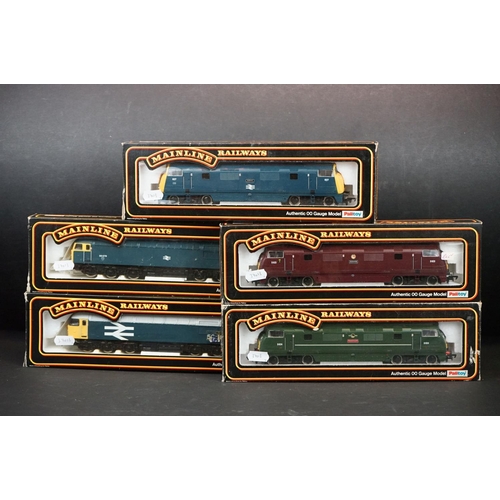 284 - Five boxed Palitoy Mainline locomotives to include 937044 Class 56 Co-Co Diesel, 37035 Class 56, 370... 