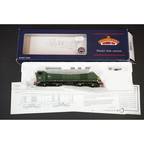 286 - Four boxed Bachmann OO gauge locomotives to include 32650 Class 44 Diesel D1 Scafell Pike BR green, ... 