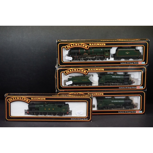 287 - Four boxed Palitoy Mainline OO gauge locomotives to include 937088 4-6-0 TP Rebuilt Scot Class BR gr... 