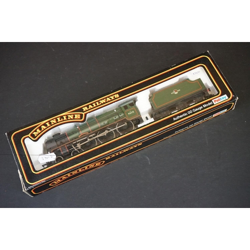 287 - Four boxed Palitoy Mainline OO gauge locomotives to include 937088 4-6-0 TP Rebuilt Scot Class BR gr... 