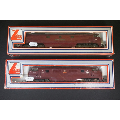 288 - Four boxed Lima OO gauge locomotives to include Western Renown, Western Enterprise, Western Huntsman... 