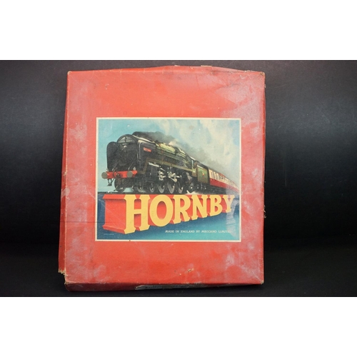 300A - Boxed Hornby O gauge Passenger Set No 31 containing 2 x locomotives, one with tender, 2 x coaches an... 