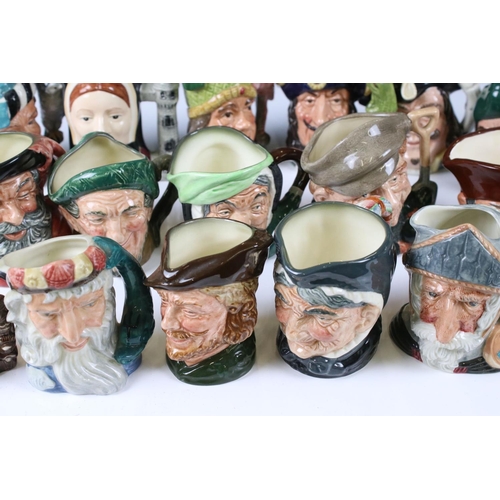 110 - Fifteen Royal Doulton medium size Character Jugs including Don Quixote, Granny, Robin Hood, Dick Tur... 